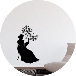 Adesivo de Casa Literatura Mulher Lendo Livro