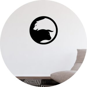 Adesivo de Casa Stocks Yin Yang Bolsa Valores