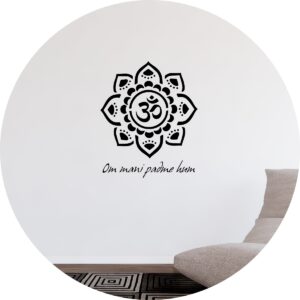 Adesivo de Casa Mandala Om Mani Padme Hum