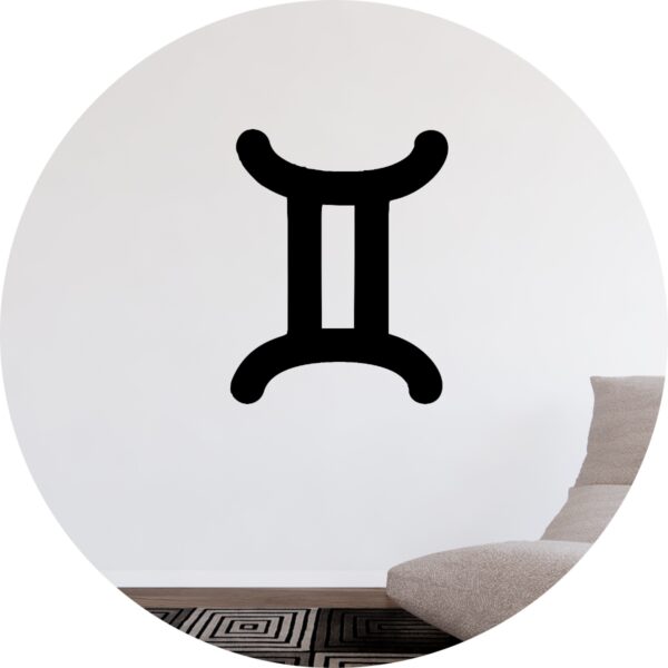 Adesivo de Casa Signo Zodíaco Gêmeos