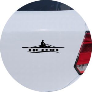 Adesivo de Carro Esporte Aquático Remo Skiff