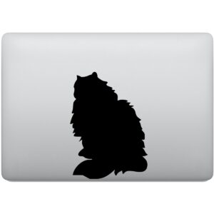 Adesivo de Notebook Gato Persa Silhueta