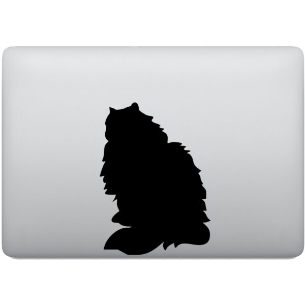 Adesivo de Notebook Gato Persa Silhueta