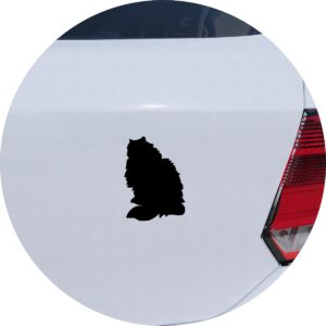 Adesivo de Carro Gato Persa Silhueta