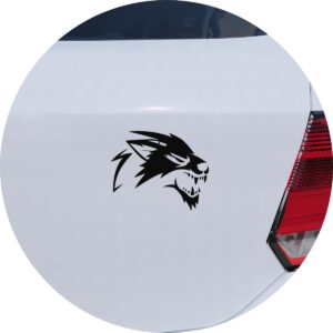 Adesivo de Carro Lobo Rosnando