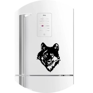 Adesivo de Casa Rosto de Lobo Selvagem