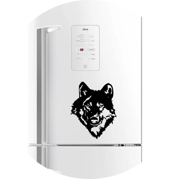 Adesivo de Casa Rosto de Lobo Selvagem