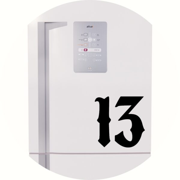 Adesivo de Casa Número Treze 13
