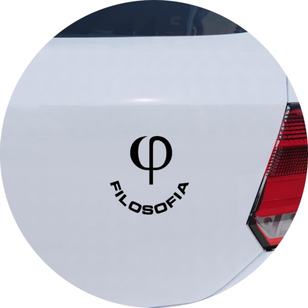Adesivo de Carro Curso Filosofia