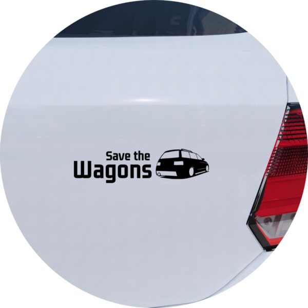 Adesivo de Carro Save the Wagons