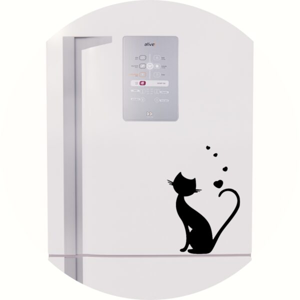 Adesivo de Casa Gato Negro Love Amor