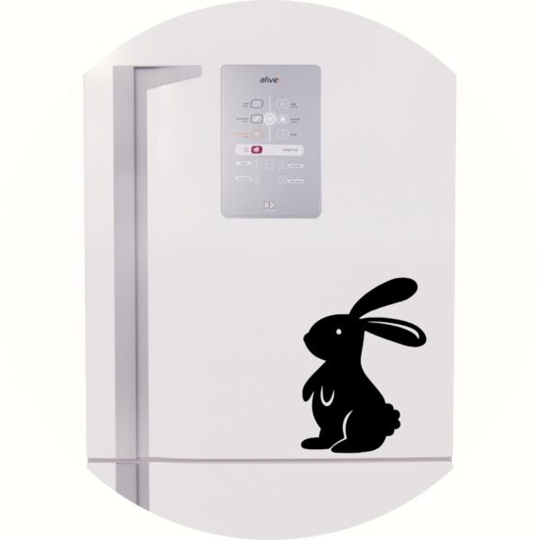 Adesivo de Casa Coelho Bunny em Pé