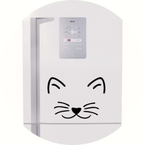 Adesivo de Casa Rosto de Gato Sorrindo