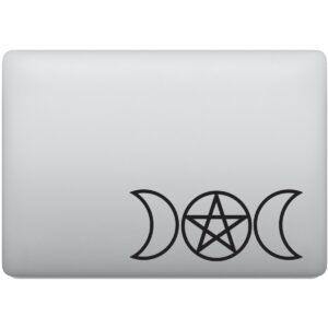 Adesivo de Notebook Símbolo Deusa Triluna Lua Tríplice Wicca