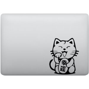 Adesivo de Notebook Maneki Neko Gato Da Sorte
