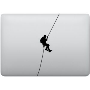Adesivo de Notebook Esporte Rapel Escalada