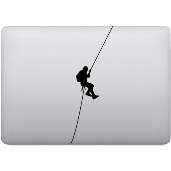 Adesivo de Notebook Esporte Rapel Escalada