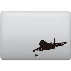 Adesivo de Notebook Avião Jato Soltando Míssil