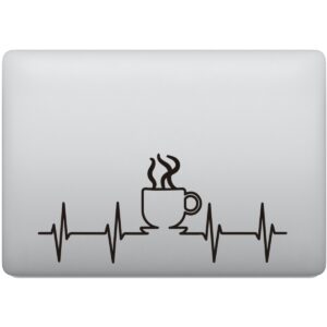 Adesivo de Notebook Café Batimento Cardiaco