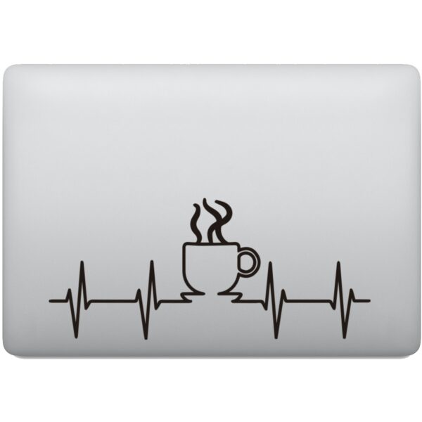 Adesivo de Notebook Café Batimento Cardiaco