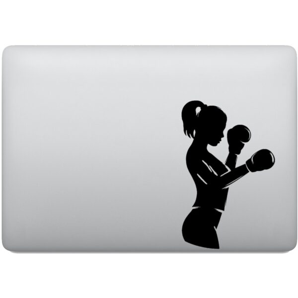 Adesivo de Notebook Boxe Feminino Pugilismo