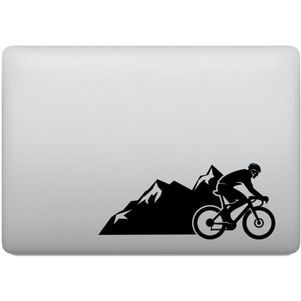 Adesivo de Notebook Montanha Ciclismo Ciclista Bicicleta