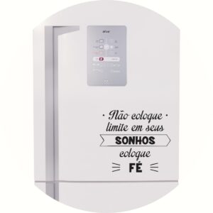 Adesivo de Casa Frase Motivacional Fé
