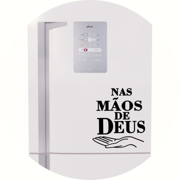 Adesivo de Casa Nas Mãos De Deus