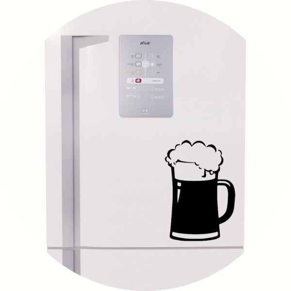 Adesivo de Casa Chopp De Cerveja Na Caneca