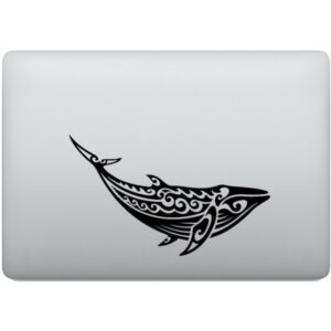 Adesivo de Notebook Baleia Azul Tribal