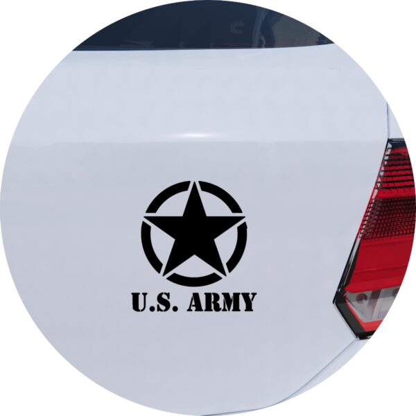 Adesivo de Carro Us. Army Jeep Troller
